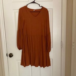 Orange fall dress